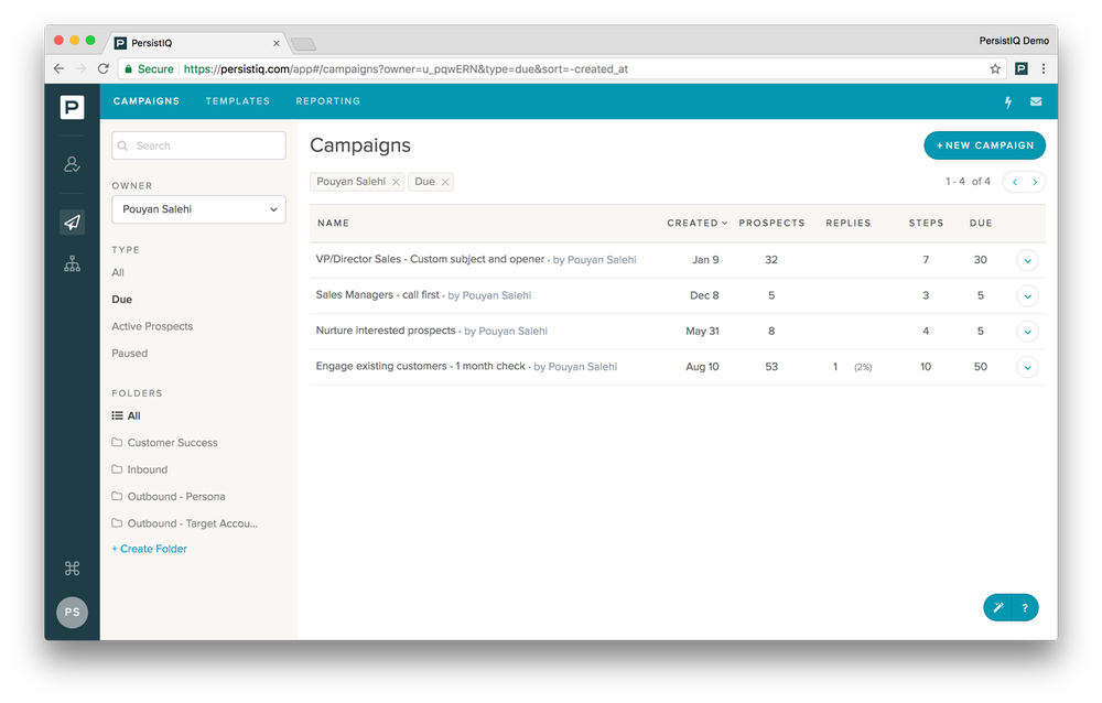 PersistIQ Screenshot 1
