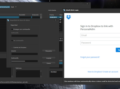 Autorizacíon Dropbox/ Dropbox authorization