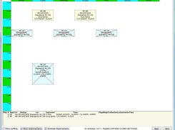 Showing a schedule allowing closed sections, marked with a red "X"