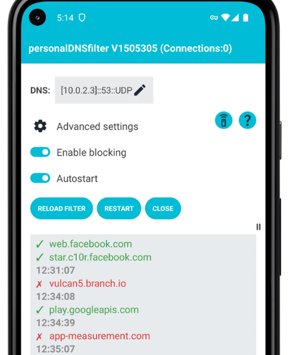 personalDNSfilter Screenshot 1