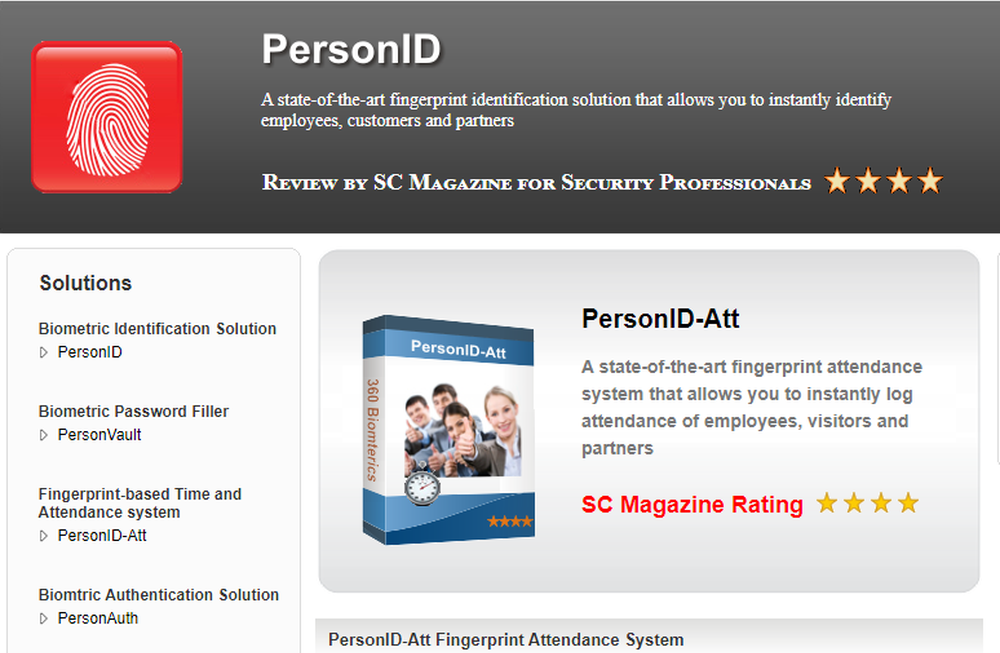 PersonID Screenshot 1