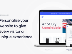 Be quick to personalize your website and implement your best marketing ideas with our no-code visual website editor. The right tool always makes a difference.