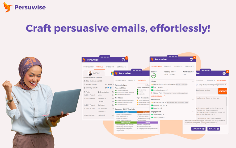 Transform email outreach: AI insights, personalized emails, and strategic analysis.