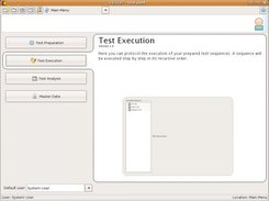 The main menu with the dynamically loaded plugin buttons.