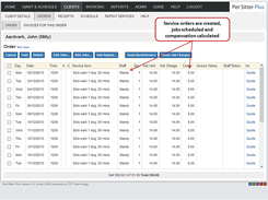 Pet Sitter Plus-ServiceOrder