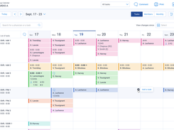 Petal Scheduling by department/task view