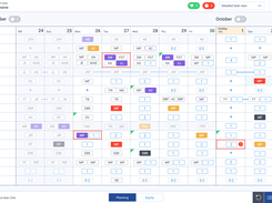 Petal Scheduling planning view