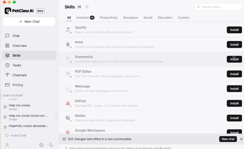 PetClaw AI Screenshot 1