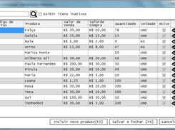 Product list