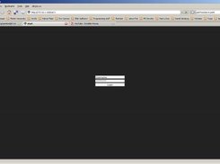 The login page
