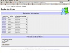 PP v.1.0 -German-Default Layout-Patientenlist