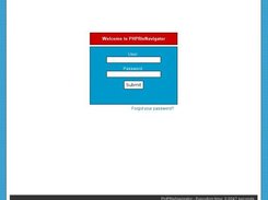 Login screen