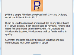 pFTP About Dialog