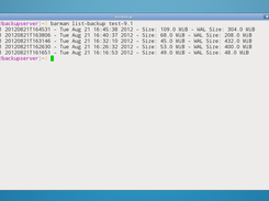 barman list-backup command