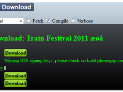 After compile it is possible to download the app