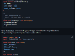 pgTyped Screenshot 1