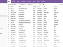 Browse table rows