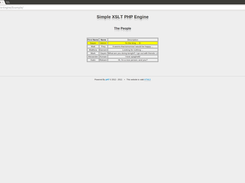 Example of PH7Xsl XSLT PHP template engine