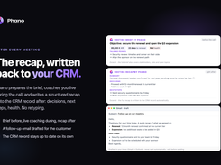  Meeting briefs, live coaching, recaps and follow-ups