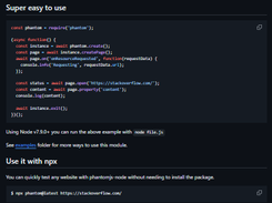 PhantomJS-Node Screenshot 1