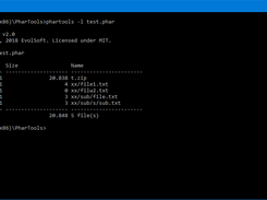 PharTools v2.0 file list example