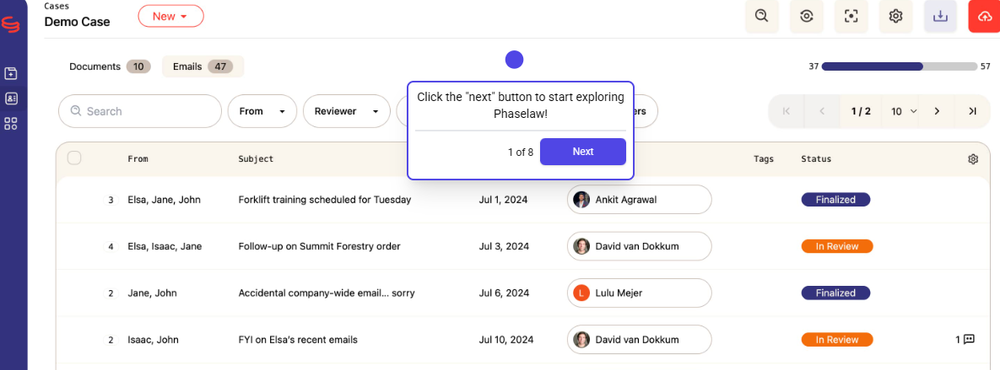 Phaselaw Screenshot 1