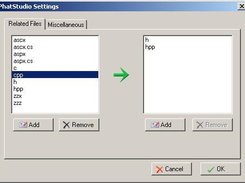 Open settings dialog