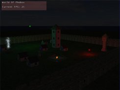 Night mode with moving lightballs creating per pixel light