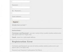 Checking User inputs while registeration and tracking errors