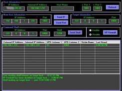 Manager Reporting Host, Firewall and Shell