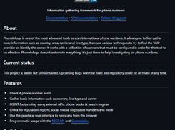 PhoneInfoga Screenshot 1