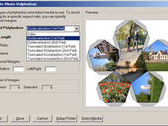Create fold up patterns for photo polyhedra