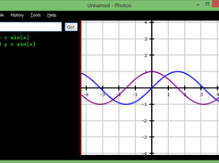 Photon: sin(x) and its derivative