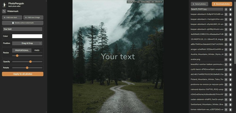 Adding watermark