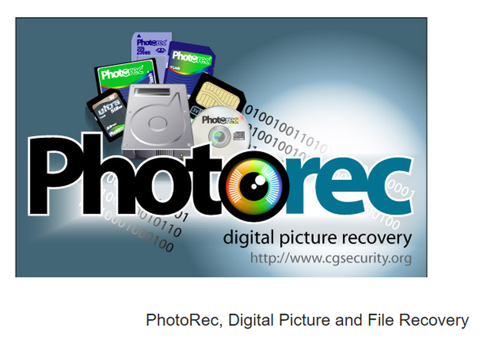 PhotoRec Screenshot 1