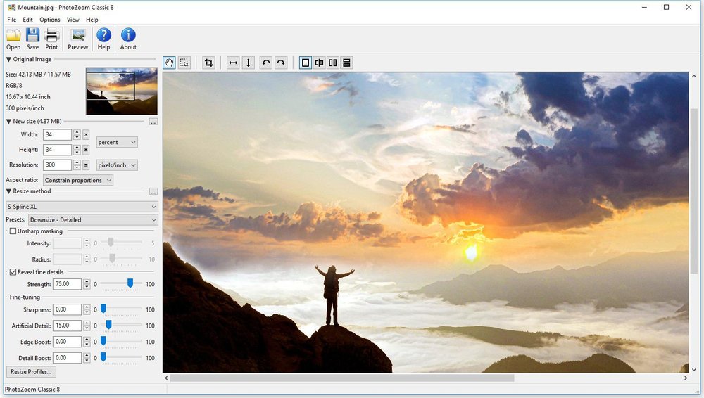 PhotoZoom Classic Screenshot 1