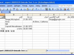 04 - Unicode csv-export (Excel compatible)