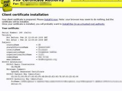 Certificate success, install it