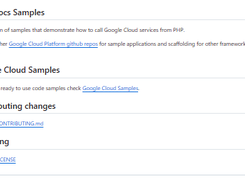 PHP Docs Samples Screenshot 1