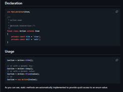 PHP Enum Screenshot 1