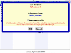 AJAX-PHP File Transfer Manager Screenshot 3