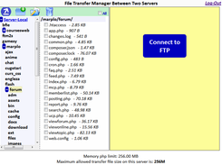 AJAX-PHP File Transfer Manager Screenshot 1