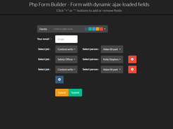 PHP Form Builder - form with dynamic fields