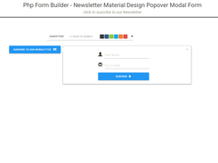 PHP Form Builder - popover form