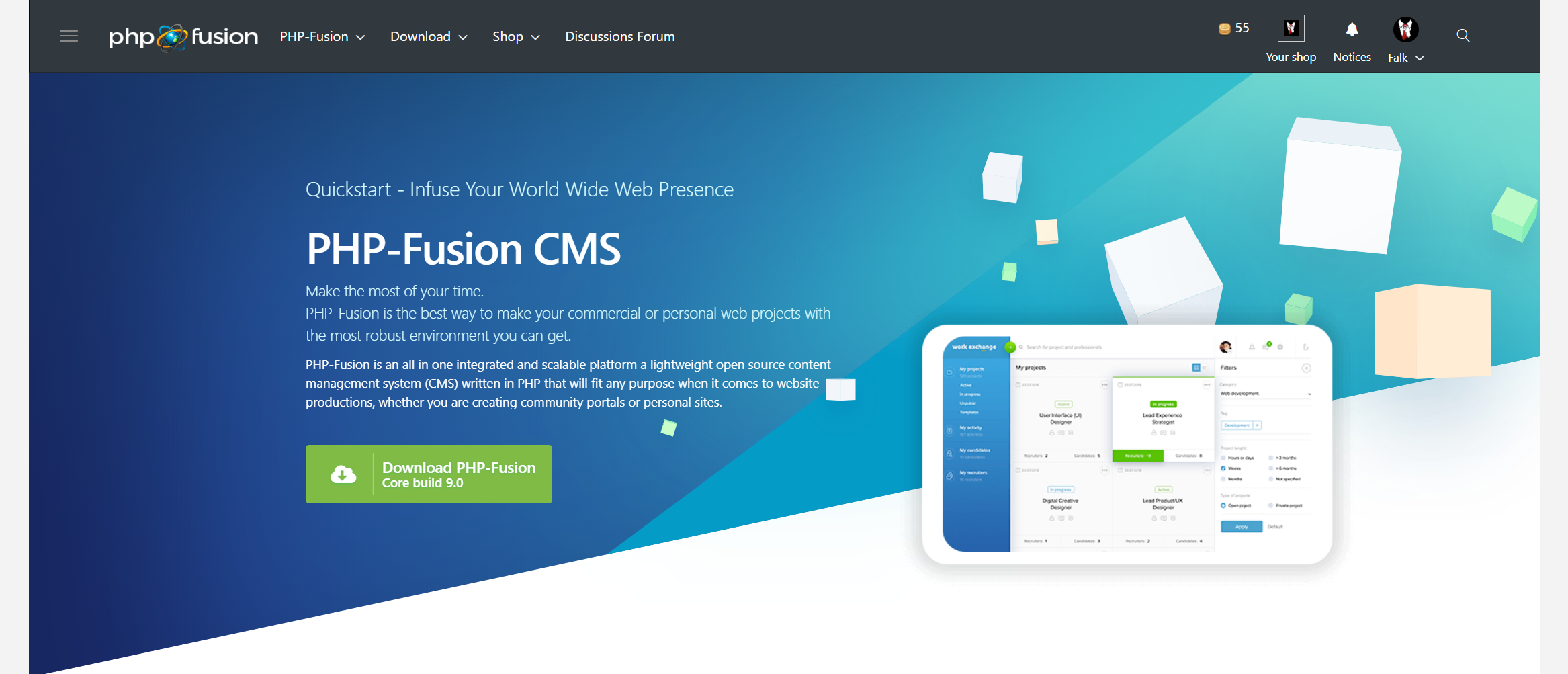 Forum php dl. Php-Fusion. Php download. Cms php. Open source cms.