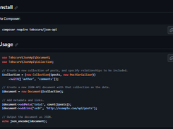 PHP JSON-API Screenshot 1