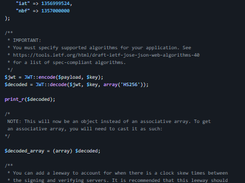 PHP-JWT Screenshot 1