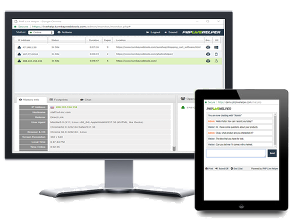 PHP Live Helper Screenshot 1