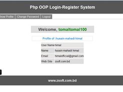 Php OOP Login-Register System tutorial Screenshot 3