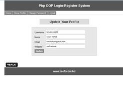 Php OOP Login-Register System tutorial Screenshot 4
